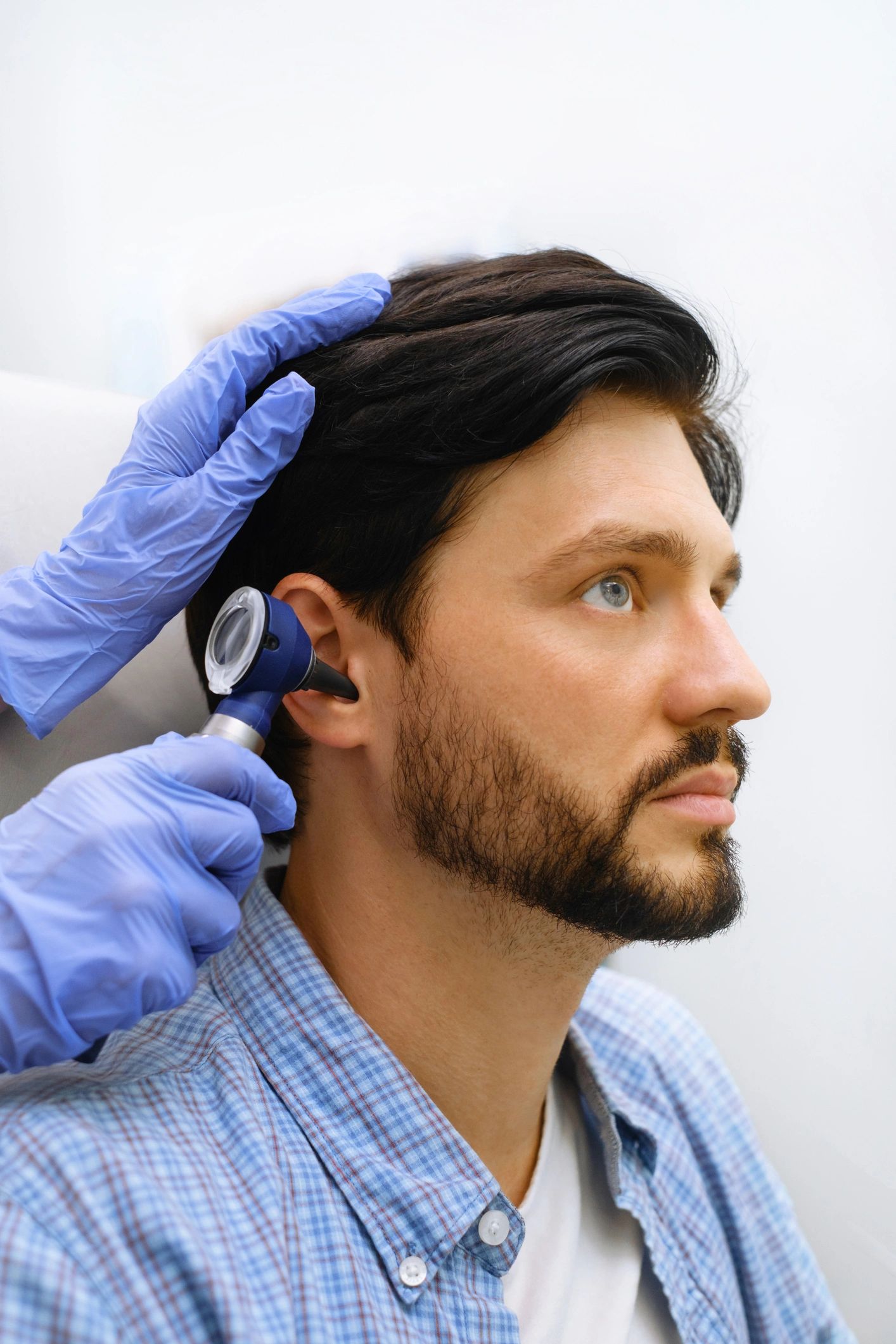 Healthcare professional conducting a home visit